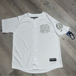 Mayos De Navojoa Baseball Jersey Mens Large White NWT El Siglo LMB Mexico *FLAW*